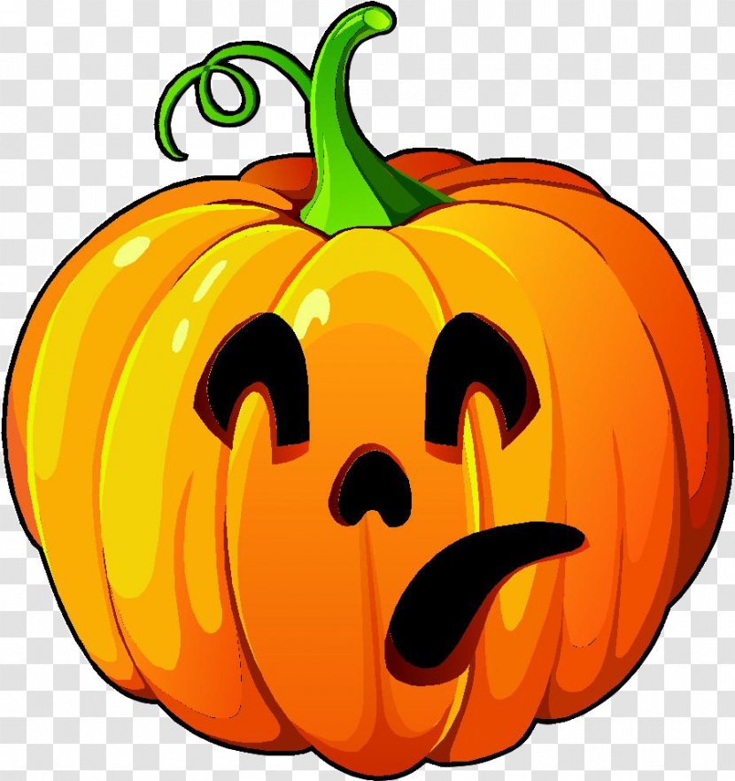 Jack-o'-lantern Pumpkin Clip Art Squash Halloween - Vegetable Transparent PNG
