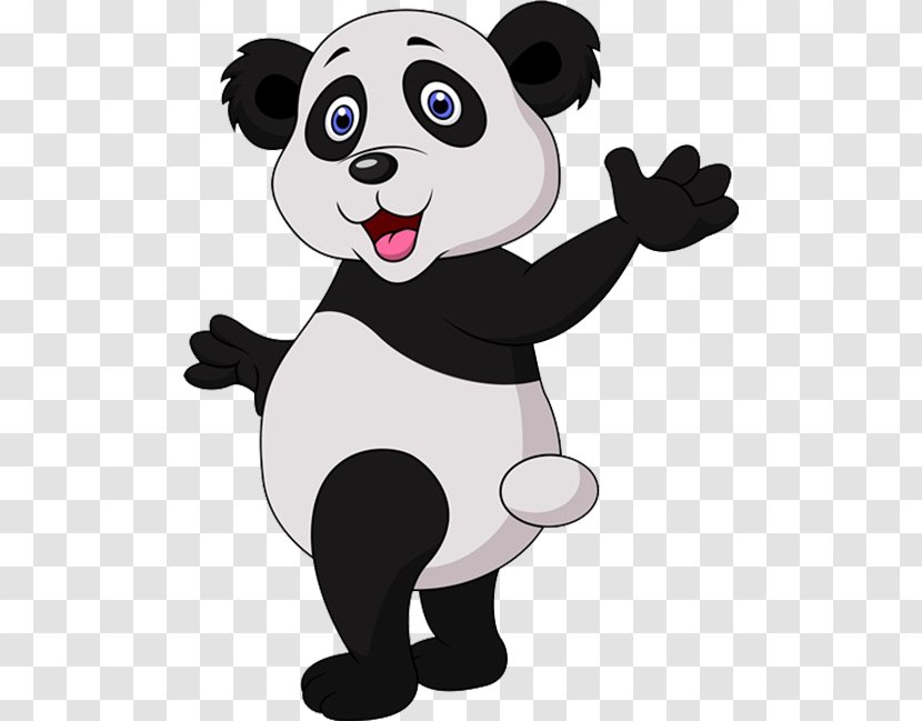 Giant Panda Cartoon Royalty-free Stock Photography - Silhouette - Hello Panda! Transparent PNG