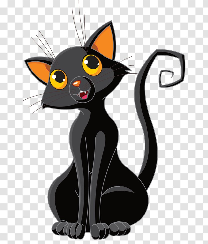 Cat Kitten Halloween Jack-o'-lantern Clip Art - Pet Transparent PNG