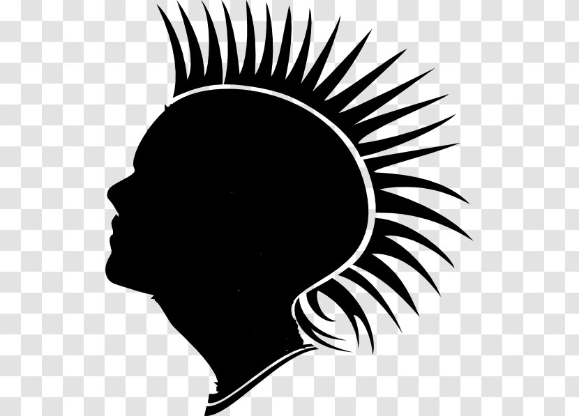 Mohawk Hairstyle Clip Art - Hairstyles Clipart Transparent PNG