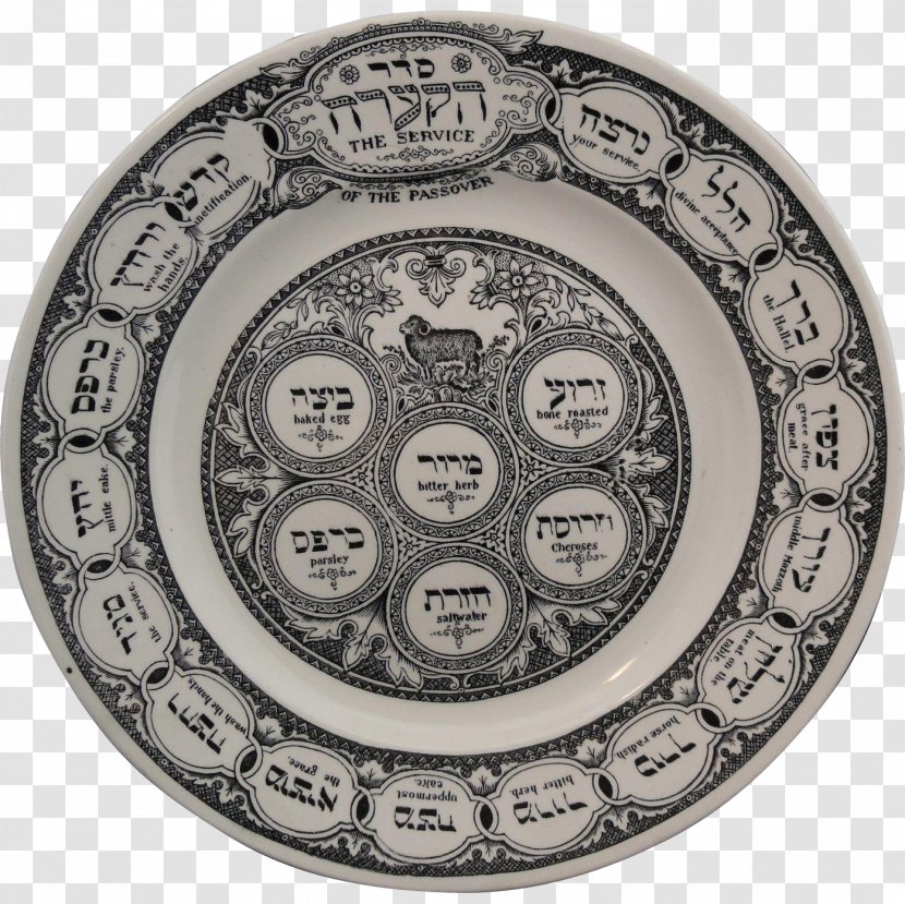 Passover Seder Plate Matzo Jewish Ceremonial Art Transparent PNG