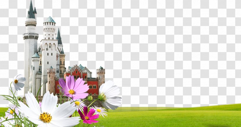 Mystery Castle Template Fundal - Floral Design Transparent PNG