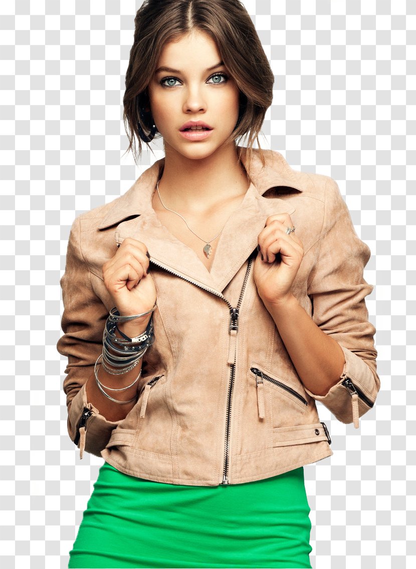 Barbara Palvin Fashion Model W - Tree - Jacket Transparent PNG