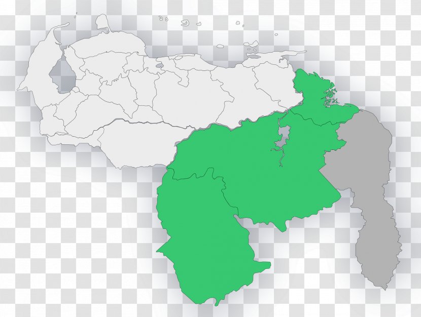 Guayana Region, Venezuela Ciudad Venezolana Province Amazonas - Bolivar - Map Transparent PNG