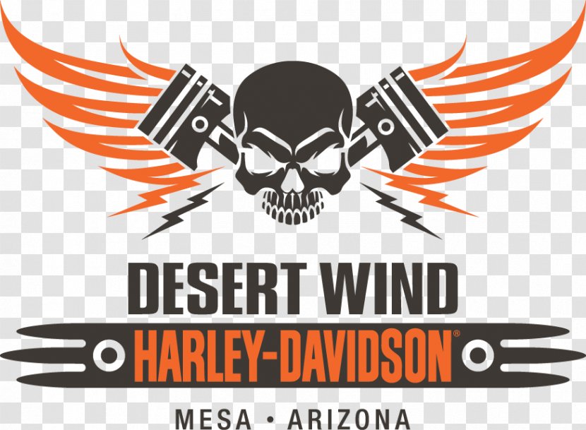 Desert Wind Harley-Davidson Motorcycle Softail Down N Durdy - Skull Transparent PNG