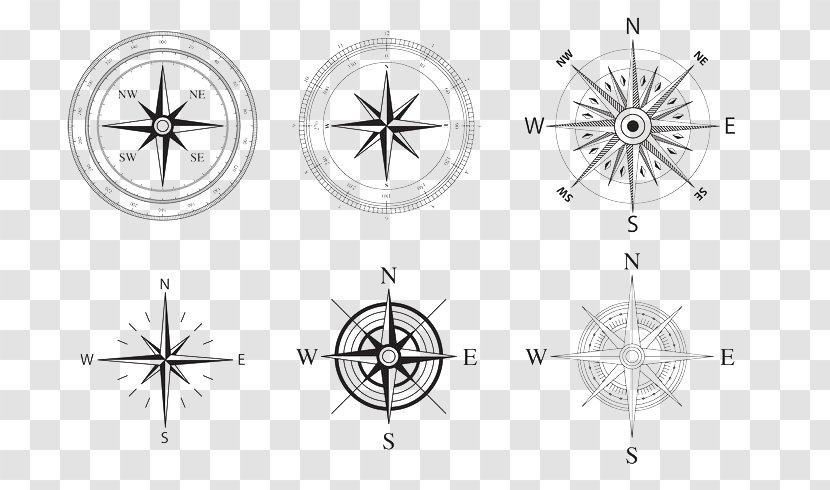 North Compass Rose Euclidean Vector - Map Transparent PNG