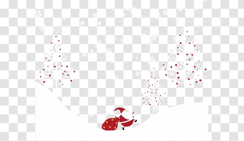 Red Petal Pattern - Heart - Vector Santa Claus Transparent PNG