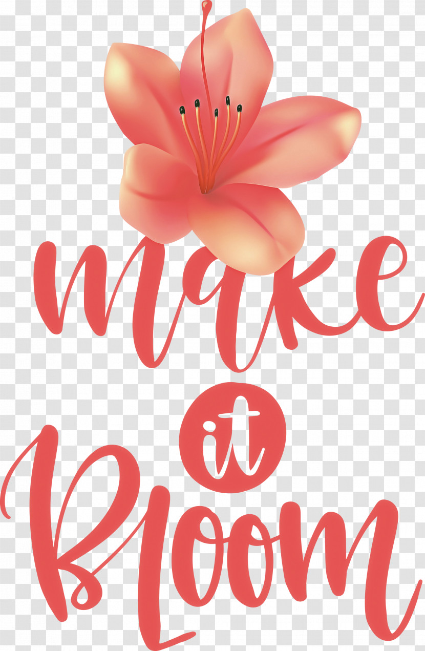 Make It Bloom Bloom Spring Transparent PNG