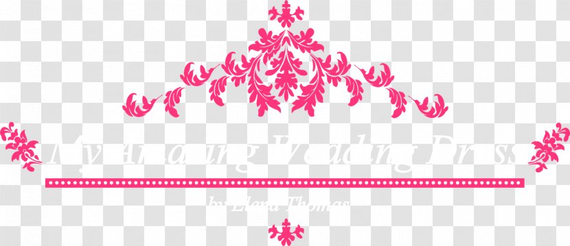 Table Wedding Dress Bride Logo - Pink Transparent PNG