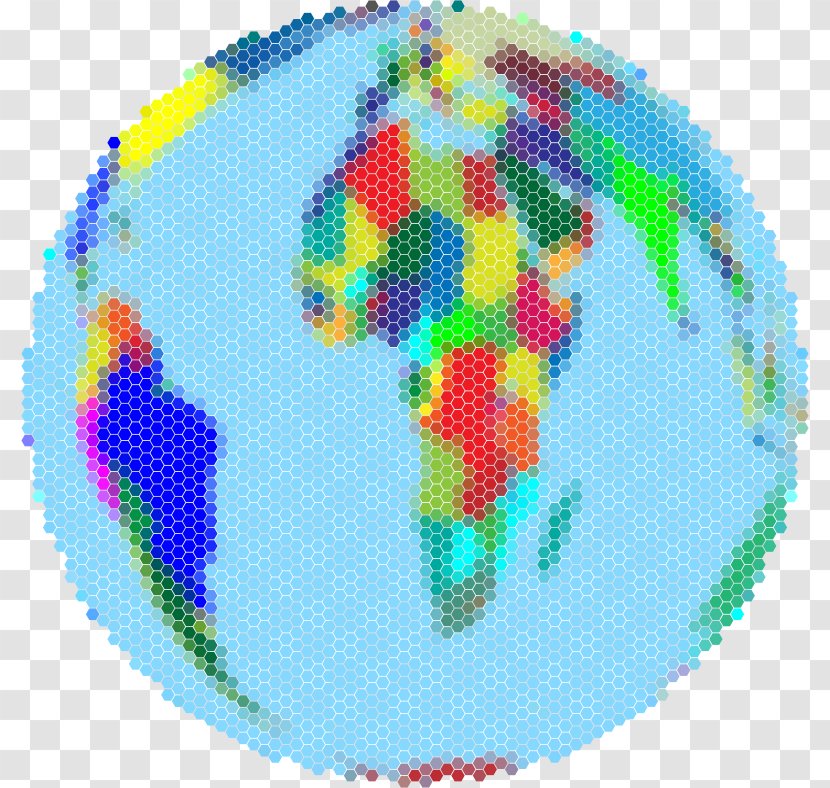 Globe Earth World Map - Mosaic Transparent PNG
