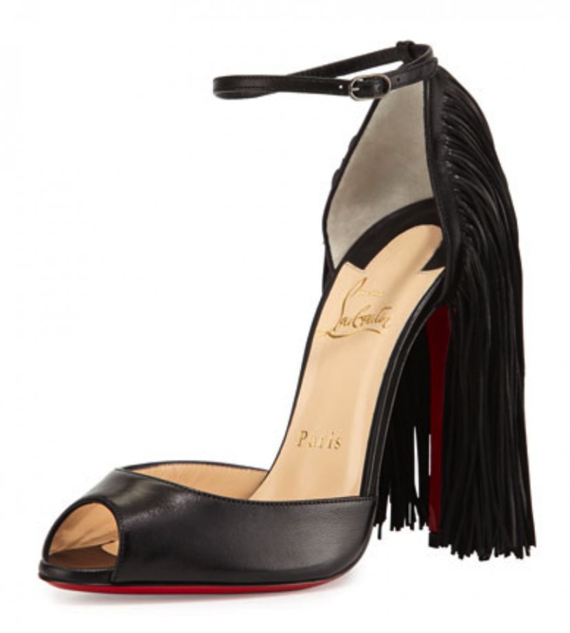 Court Shoe High-heeled Footwear Fringe Leather - Stiletto Heel - Louboutin Transparent PNG