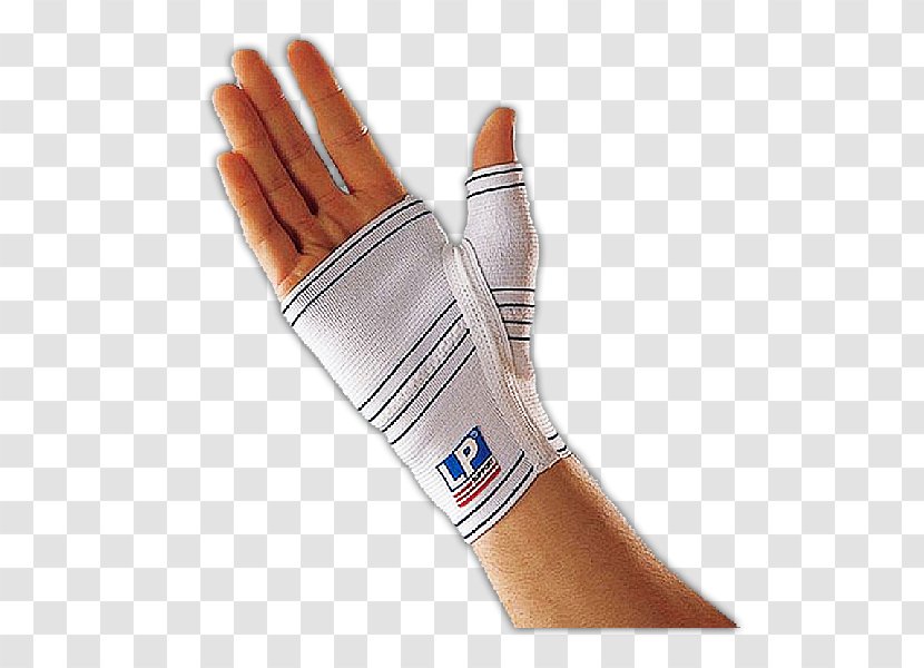 Wrist Brace Splint Bandage Sprain - Hand Wrap Transparent PNG