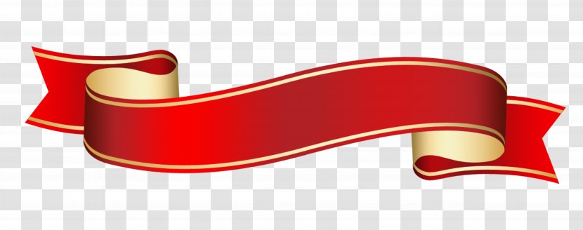 Red Ribbon Banner - Web Transparent PNG