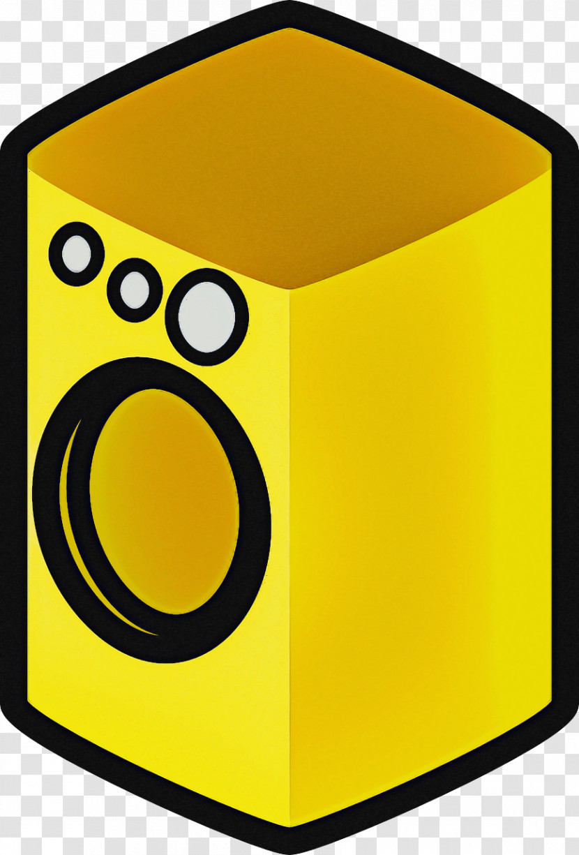 Yellow Loudspeaker Audio Equipment Technology Studio Monitor Transparent PNG