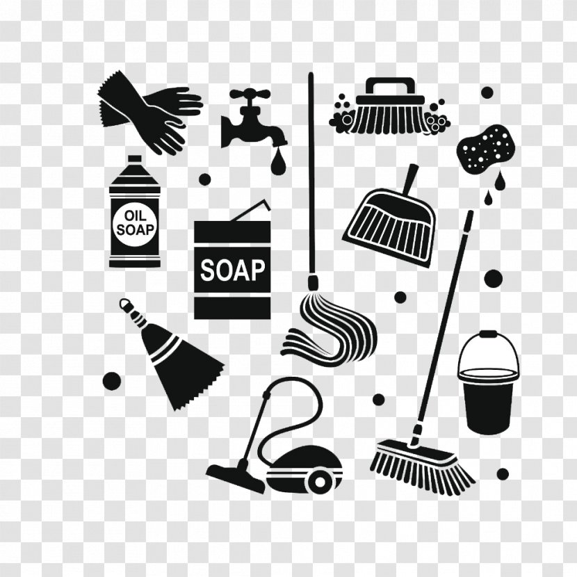 Cleaning Housekeeping Vector Graphics Clip Art Cleaner - Aseo Map Transparent PNG