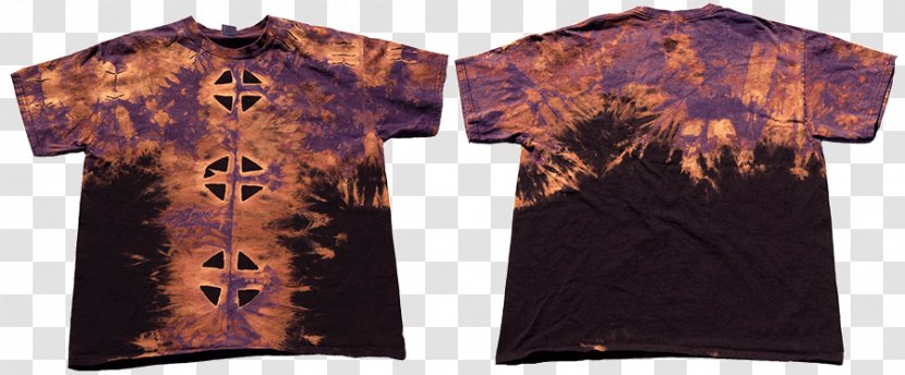 T-shirt Thumbnail Button Sleeve - Tiedye - Fine Dividing Line Transparent PNG