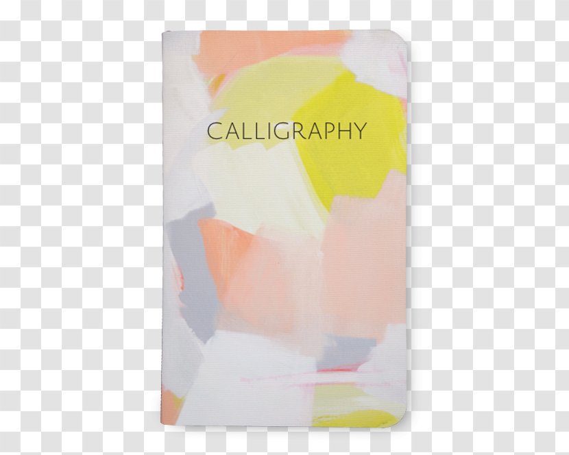 Paper Font Art - Yellow - Notebook Mock Up Transparent PNG