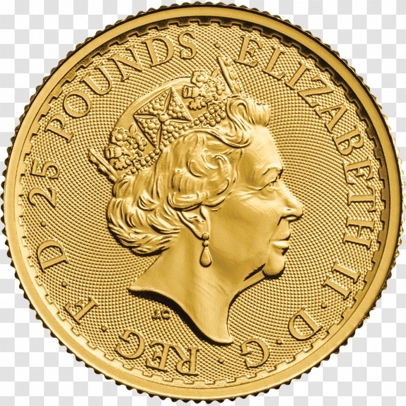 Royal Mint Britannia Bullion Coin Gold Transparent PNG