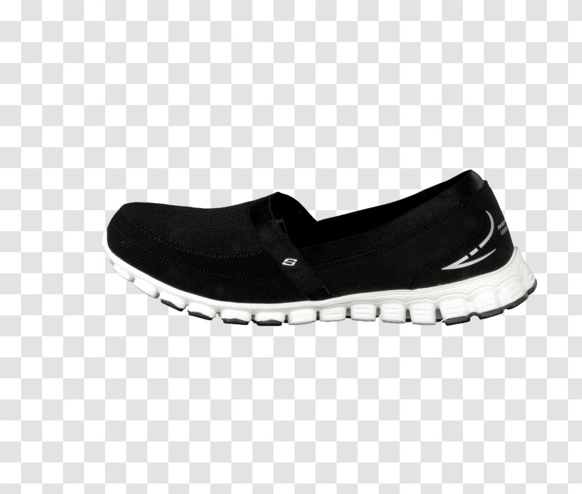 Slip-on Shoe Cross-training Sports Shoes Walking - Skechers For Women Black White Transparent PNG