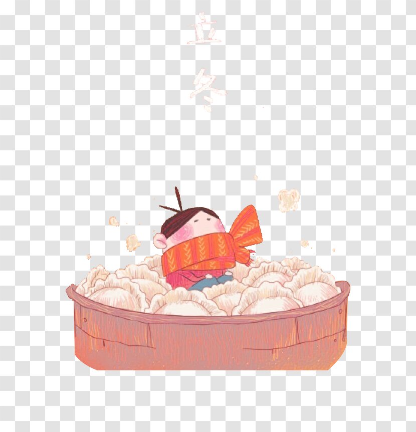 Lidong Dongzhi Tangyuan Illustration - Flower - Free Of Winter To Eat Dumplings Pull Image Transparent PNG