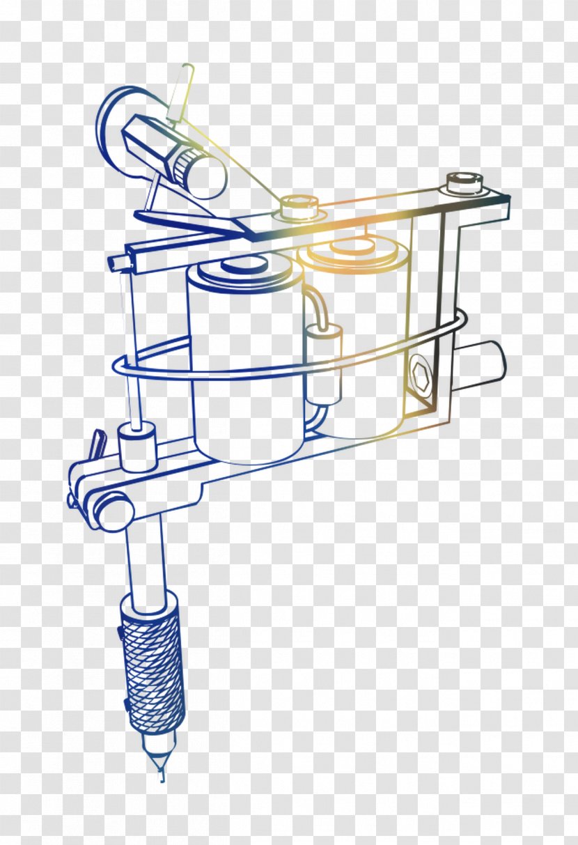 Product Tattoo Machine Drawing Angle Line Diagram Transparent Png