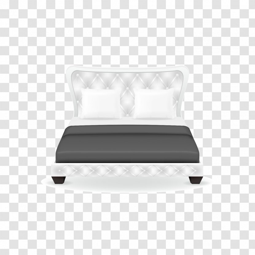 Bed Adobe Illustrator Icon - Interior Design Services - Black And White Transparent PNG