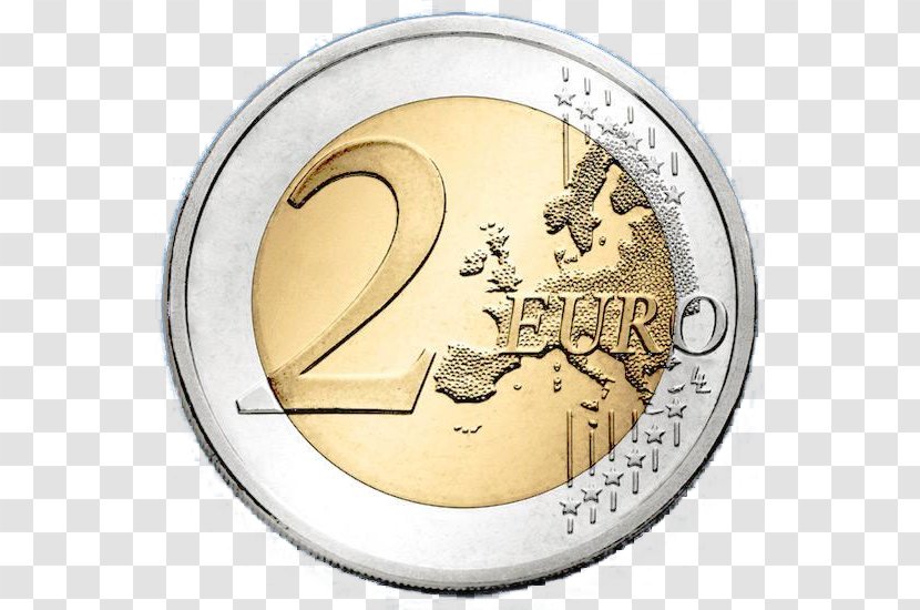 2 Euro Coin Coins Commemorative - Penny Transparent PNG