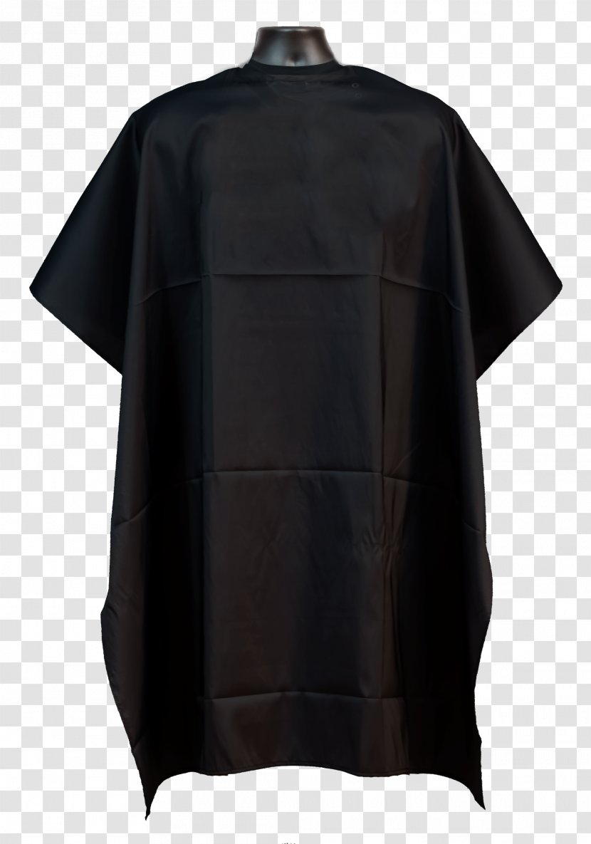Coat T-shirt Sleeve Jacket Outerwear - Denim - Black Cloak Transparent PNG