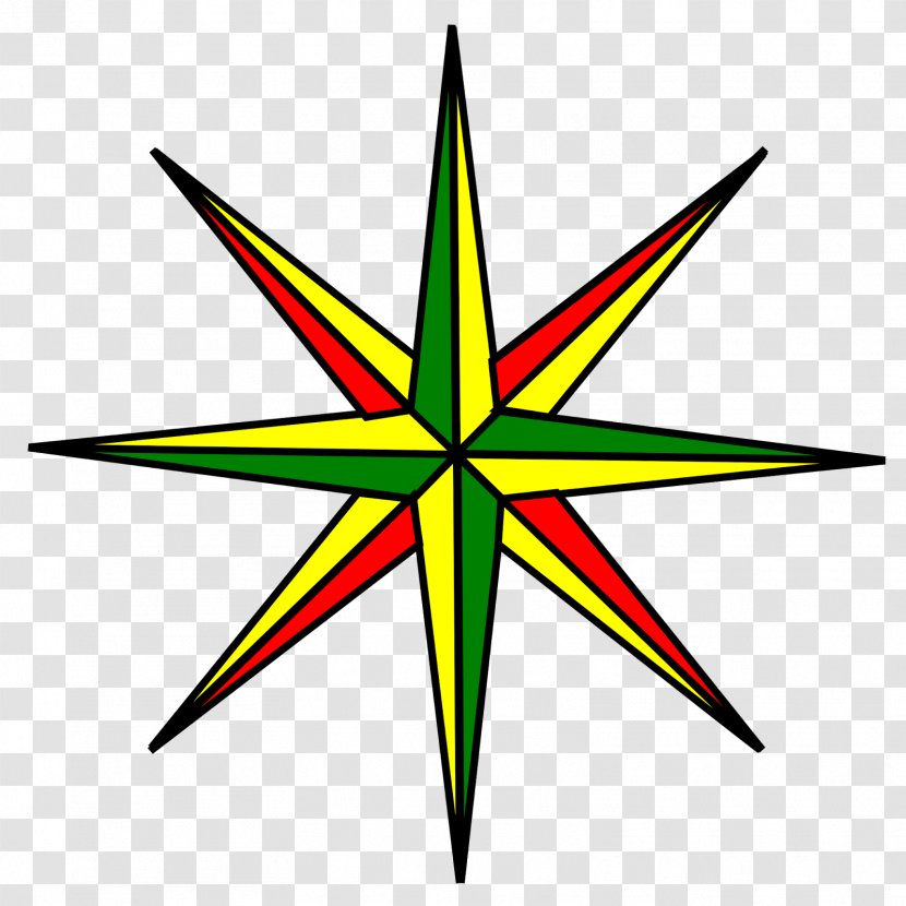 Symbol Map Royalty-free - Point - Luminous Five-pointed Star Transparent PNG