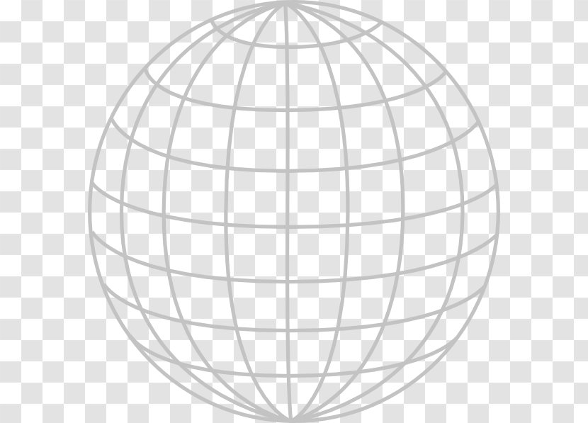 Globe World Clip Art - Area - Meridian Vector Transparent PNG