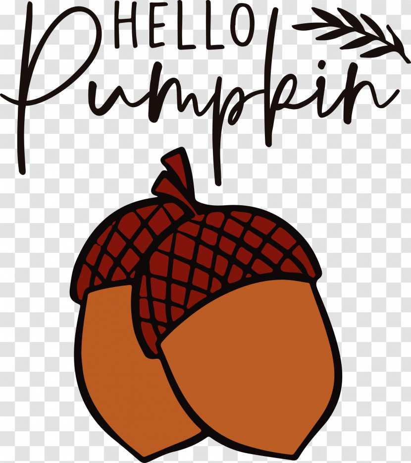 Hello Pumpkin Autumn Thanksgiving Transparent PNG