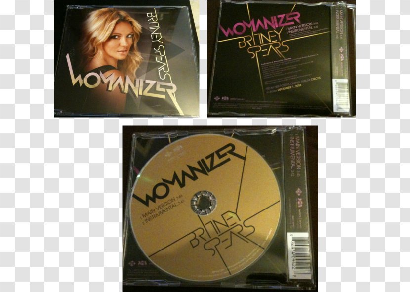 Compact Disc Womanizer DVD CD Single STXE6FIN GR EUR - Silhouette - Britney Spears Transparent PNG