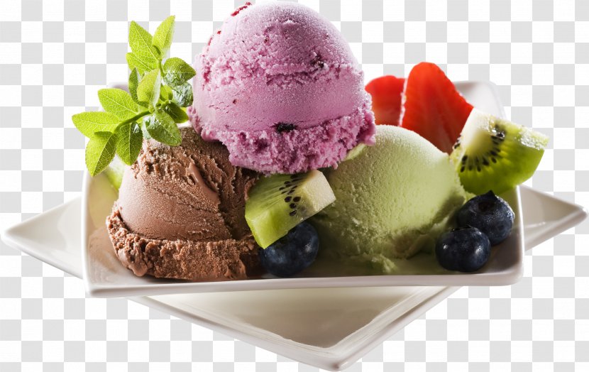 Ice Cream Cake Sundae Parfait - Strawberry - Tri-color Transparent PNG