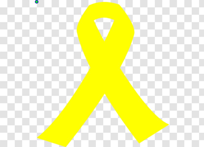Yellow Ribbon Awareness Clip Art - Symbol - GOLDEN RİBBON Transparent PNG