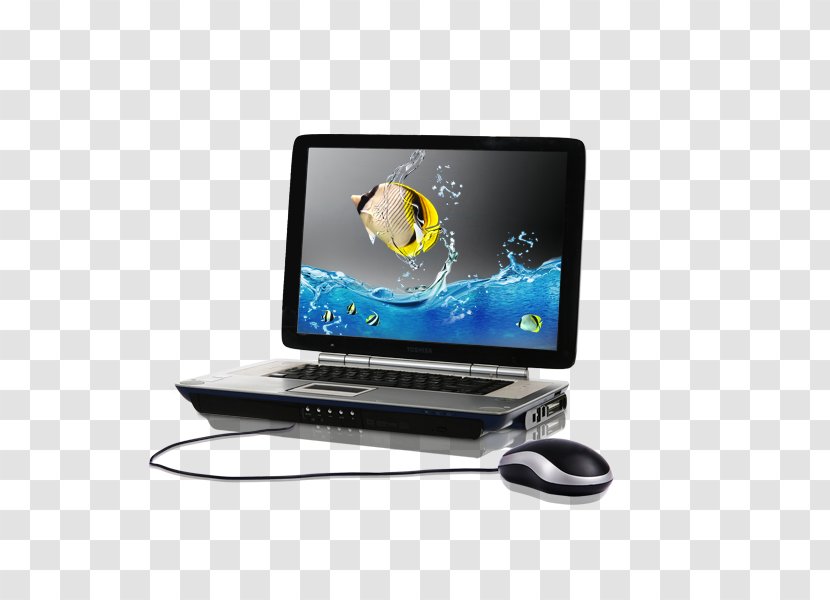 Table Window Download Desk - Cartoon - Laptop And Mouse Transparent PNG