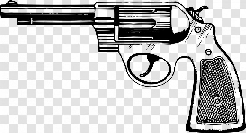 Revolver Handgun Pistol Clip Art - Air Gun Transparent PNG