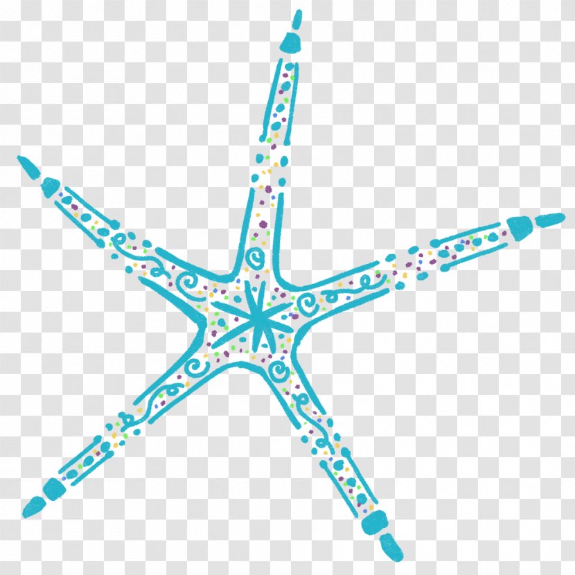 Starfish Echinoderm Line Point - Symmetry Transparent PNG