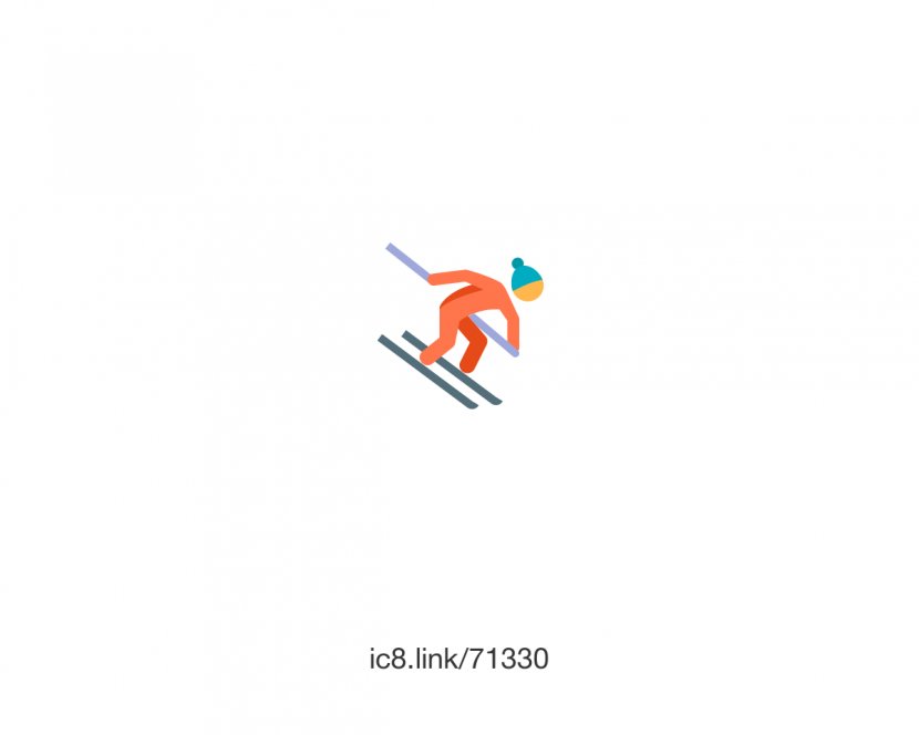 Alpine Skiing Computer Font - Text Transparent PNG
