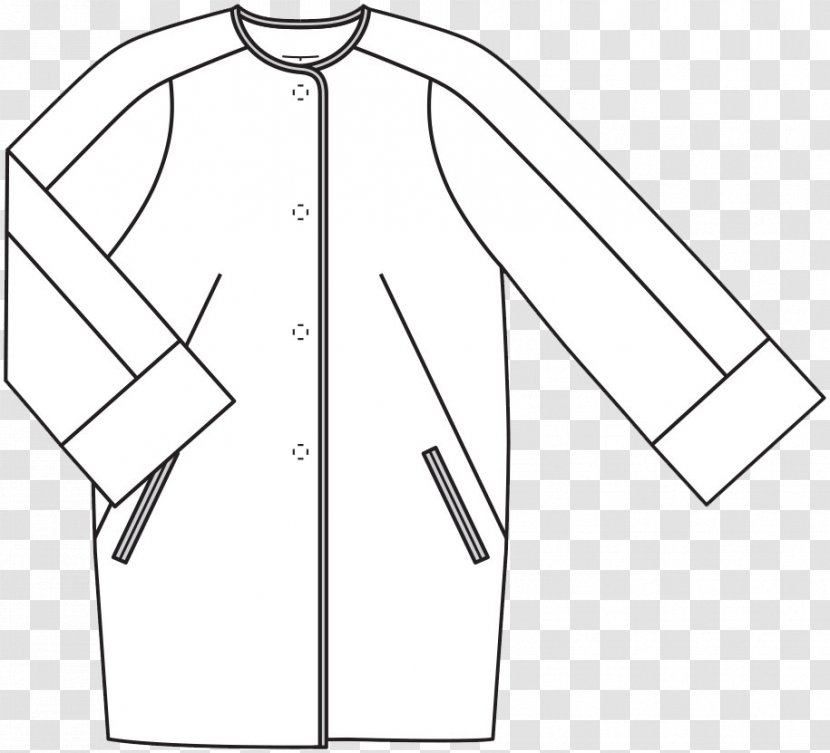 Collar Pocket Burda Style Dress Pattern Transparent PNG
