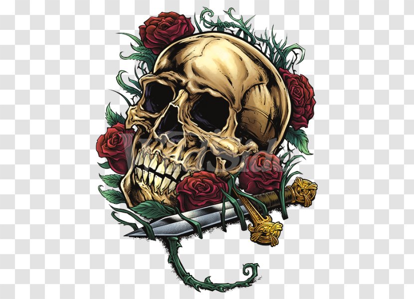Human Skull Symbolism Clip Art Rose Image Transparent PNG