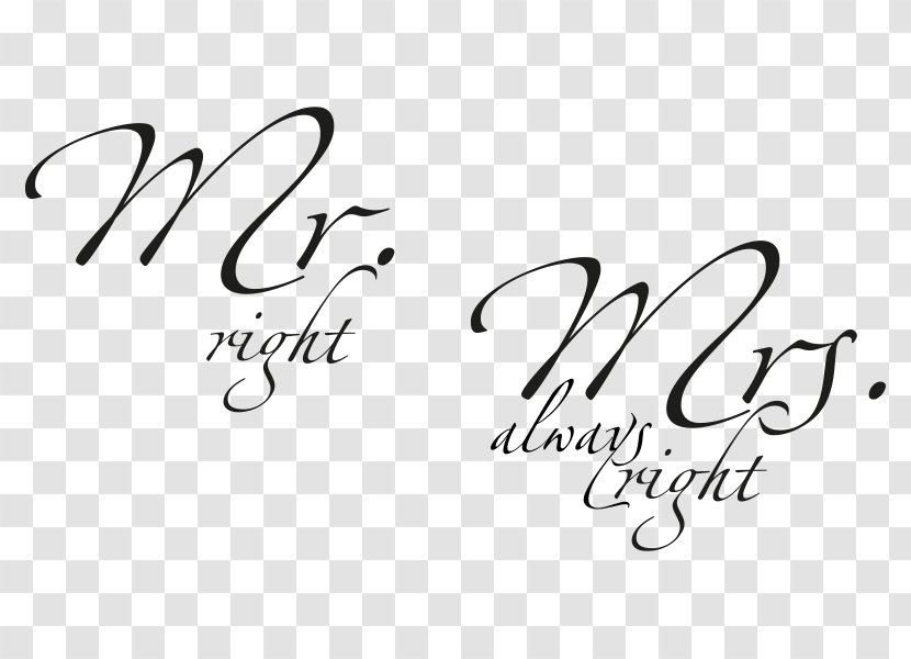 Wall Decal Mr. Mrs. Woman Sticker Transparent PNG