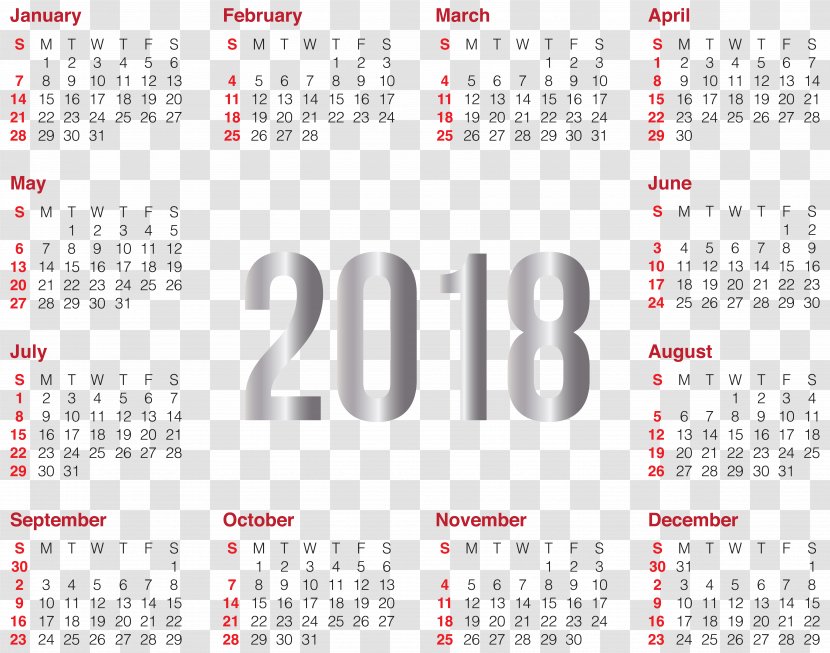 Lunar Calendar Clip Art - Office Supplies - 2018 Transparent PNG