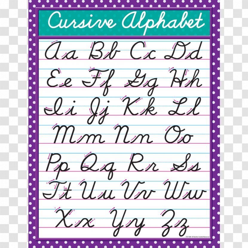 Cursive Letter Alphabet Handwriting Learning - Case - English Transparent PNG