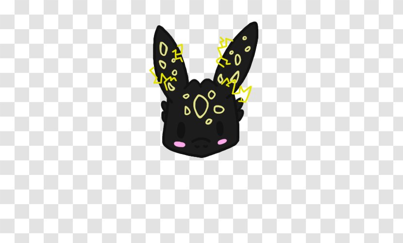 Easter Bunny Dog Font - Black M Transparent PNG