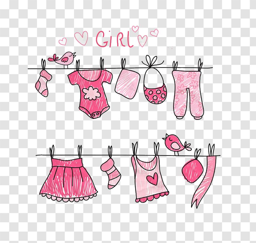 Clothing - Designer - Hand-painted Baby Clothes Transparent PNG
