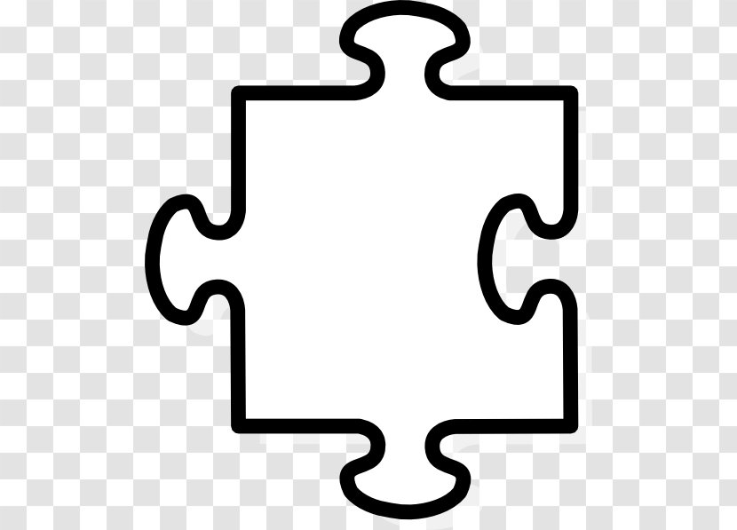 Jigsaw Puzzles Template Puzzle Video Game Clip Art - Black And White Transparent PNG