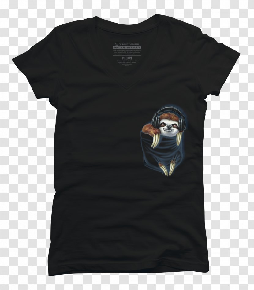 T-shirt Clothing Sleeve Polo Shirt - Sleeveless - Sloth Hanging Transparent PNG