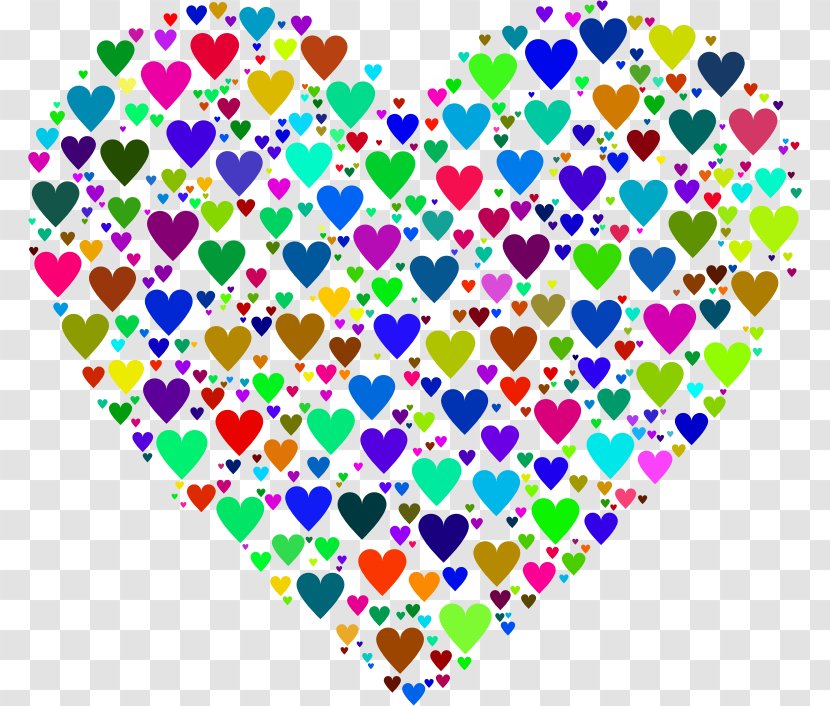 Clip Art Desktop Wallpaper Heart Image Fractal - Flower - Colorful Transparent PNG
