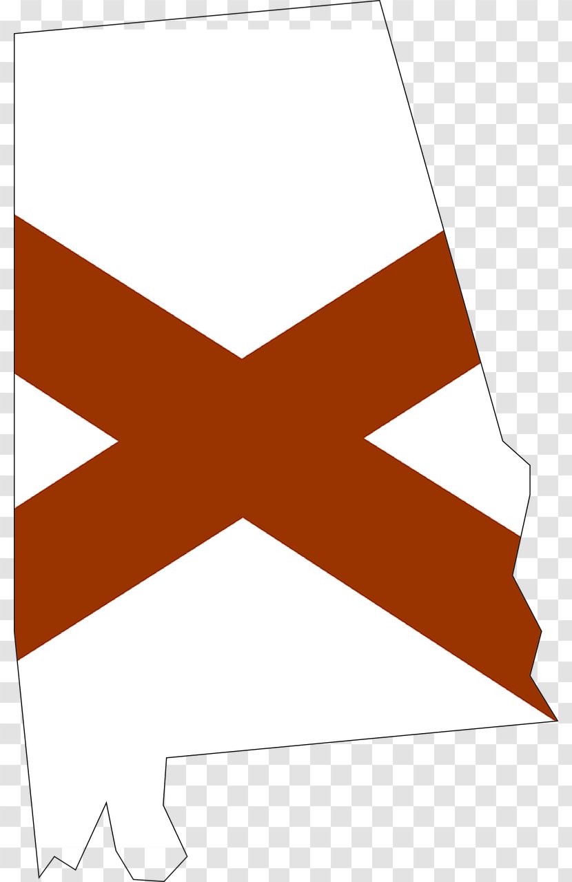 Flag Of Alabama Map - Al Vector Transparent PNG