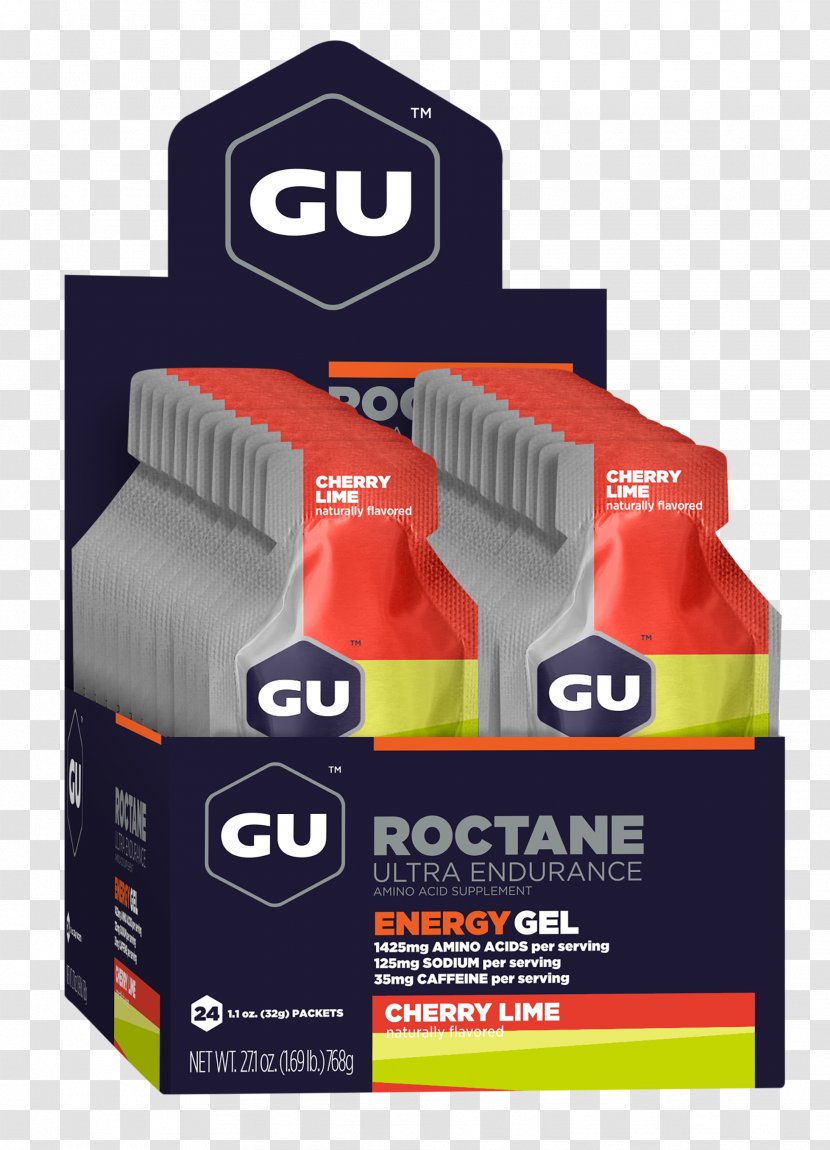 GU Energy Labs Gel Sports & Drinks Lemonade Caffeine - Lemonlime Drink Transparent PNG